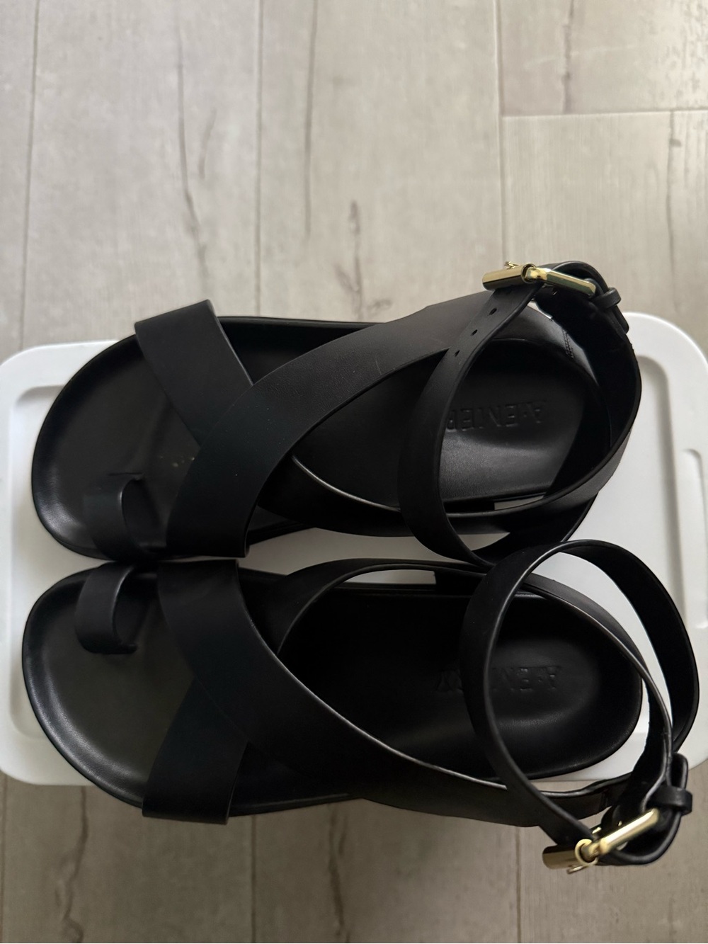 Black Ankle-Strap Sandals A Emery Jalen 8 38